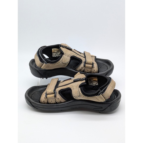 FootJoy Other - FootJoy Golf Sandals Mens Size 8 Beige Leather Spikeless Comfort Shoes